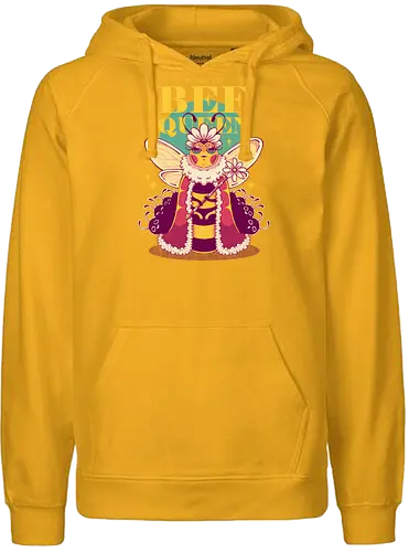 BORN TO BEE QUEEN - queen bee, honey bee, nature, girly, girl power, bee, queen, bee queen - Fairtrade Hoodie