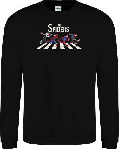 The Spiders - Superhero, Superhero, Comic, spider, peter, perker, miles, morales, gwen, stacy, beatles, abbey, road, heroes - Sweatshirt