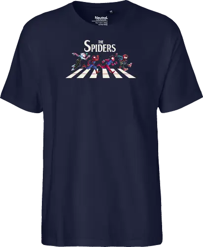 The Spiders - Superhero, Superhero, Comic, spider, peter, perker, miles, morales, gwen, stacy, beatles, abbey, road, heroes - Fairtrade T-Shirt