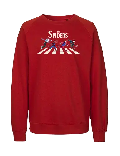 The Spiders - Superhero, Superhero, Comic, spider, peter, perker, miles, morales, gwen, stacy, beatles, abbey, road, heroes - Fairtrade Sweatshirt