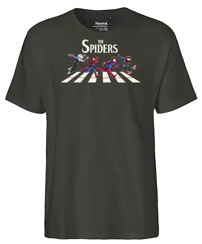 The Spiders - Superhero, Superhero, Comic, spider, peter, perker, miles, morales, gwen, stacy, beatles, abbey, road, heroes - Fairtrade T-Shirt