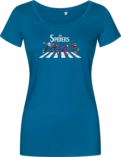 The Spiders - Superhero, Superhero, Comic, spider, peter, perker, miles, morales, gwen, stacy, beatles, abbey, road, heroes - Damen T-Shirt