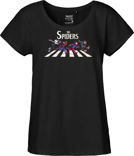 The Spiders - Superhero, Superhero, Comic, spider, peter, perker, miles, morales, gwen, stacy, beatles, abbey, road, heroes - Fairtrade Girl Shirt