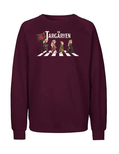 The Targaryen - targarye, dragons, abbey road, beatles, Throne, daemon, egg, duncan, dunk, knight, king, queen, thrones, rhaenyra - Fairtrade Sweatshirt