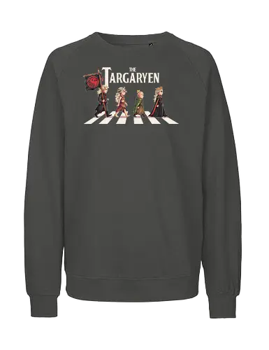 The Targaryen - targarye, dragons, abbey road, beatles, Throne, daemon, egg, duncan, dunk, knight, king, queen, thrones, rhaenyra - Fairtrade Sweatshirt