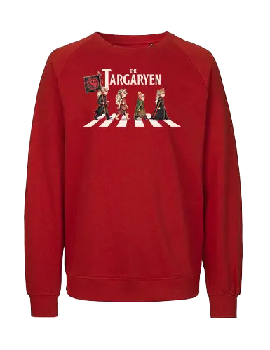 The Targaryen - targarye, dragons, abbey road, beatles, Throne, daemon, egg, duncan, dunk, knight, king, queen, thrones, rhaenyra - Fairtrade Sweatshirt
