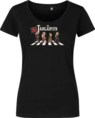 The Targaryen - targarye, dragons, abbey road, beatles, Throne, daemon, egg, duncan, dunk, knight, king, queen, thrones, rhaenyra - Damen T-Shirt