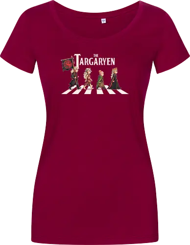 The Targaryen - targarye, dragons, abbey road, beatles, Throne, daemon, egg, duncan, dunk, knight, king, queen, thrones, rhaenyra - Damen T-Shirt