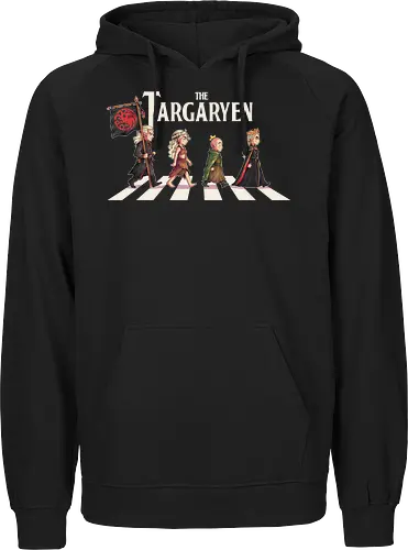 The Targaryen - targarye, dragons, abbey road, beatles, Throne, daemon, egg, duncan, dunk, knight, king, queen, thrones, rhaenyra - Fairtrade Hoodie