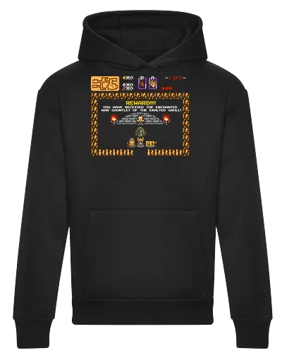 Dangerous Dungeon - pixel, dungeon, crawler, carl, donut, parody, design, demonigote, funny, book, retro - Heavyweight Hoodie