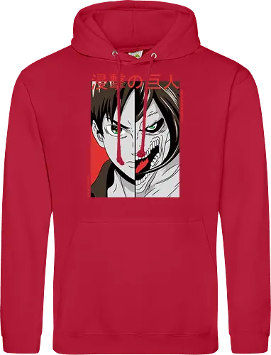 Dualität der Macht - Dunkle Anime-Charakterkunst - otaku, Fantasy Kunst, Anime Kunst, dunkle Anime Kunst, Anime Charakter, japanische Kunst, Geek Kultur, Manga Kunst, Anime Design, Anime Stil, dunkle Fantasy, Charakter Kunst, Eren Jaeger, Eren Yeager, Attack, Shingeki no Kyojin, Attack Titan, anime, manga, Eren Titan, Eren fan art, anime dark art, anime character, geek, anime horror, anime aesthetic, Japanese anime, Titan anime, anime artwork, japanischer Stil, Otaku Kunst, Action Anime, Anime Illustration - Standard Hoodie