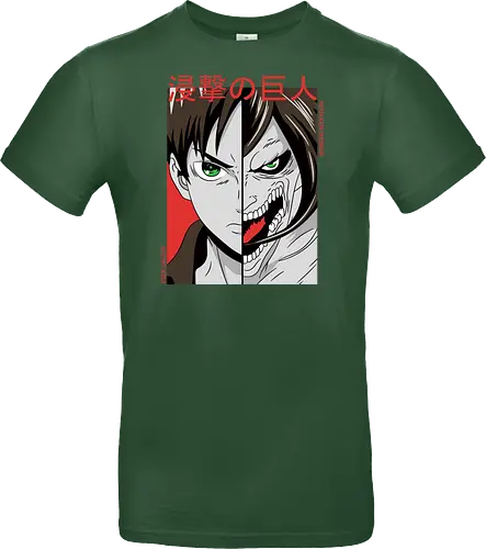 Dualität der Macht - Dunkle Anime-Charakterkunst - otaku, Fantasy Kunst, Anime Kunst, dunkle Anime Kunst, Anime Charakter, japanische Kunst, Geek Kultur, Manga Kunst, Anime Design, Anime Stil, dunkle Fantasy, Charakter Kunst, Eren Jaeger, Eren Yeager, Attack, Shingeki no Kyojin, Attack Titan, anime, manga, Eren Titan, Eren fan art, anime dark art, anime character, geek, anime horror, anime aesthetic, Japanese anime, Titan anime, anime artwork, japanischer Stil, Otaku Kunst, Action Anime, Anime Illustration - Standard T-Shirt