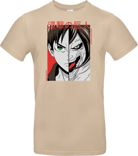 Dualität der Macht - Dunkle Anime-Charakterkunst - otaku, Fantasy Kunst, Anime Kunst, dunkle Anime Kunst, Anime Charakter, japanische Kunst, Geek Kultur, Manga Kunst, Anime Design, Anime Stil, dunkle Fantasy, Charakter Kunst, Eren Jaeger, Eren Yeager, Attack, Shingeki no Kyojin, Attack Titan, anime, manga, Eren Titan, Eren fan art, anime dark art, anime character, geek, anime horror, anime aesthetic, Japanese anime, Titan anime, anime artwork, japanischer Stil, Otaku Kunst, Action Anime, Anime Illustration - Standard T-Shirt