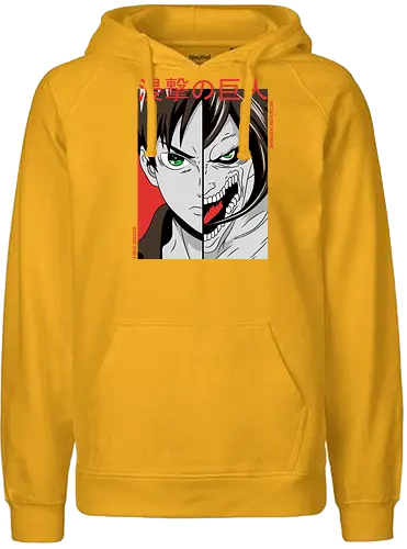 Dualität der Macht - Dunkle Anime-Charakterkunst - otaku, Fantasy Kunst, Anime Kunst, dunkle Anime Kunst, Anime Charakter, japanische Kunst, Geek Kultur, Manga Kunst, Anime Design, Anime Stil, dunkle Fantasy, Charakter Kunst, Eren Jaeger, Eren Yeager, Attack, Shingeki no Kyojin, Attack Titan, anime, manga, Eren Titan, Eren fan art, anime dark art, anime character, geek, anime horror, anime aesthetic, Japanese anime, Titan anime, anime artwork, japanischer Stil, Otaku Kunst, Action Anime, Anime Illustration - Fairtrade Hoodie
