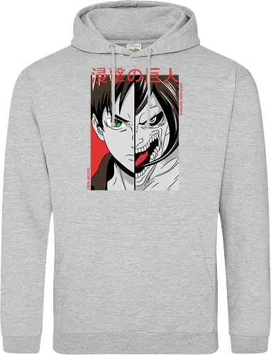 Dualität der Macht - Dunkle Anime-Charakterkunst - otaku, Fantasy Kunst, Anime Kunst, dunkle Anime Kunst, Anime Charakter, japanische Kunst, Geek Kultur, Manga Kunst, Anime Design, Anime Stil, dunkle Fantasy, Charakter Kunst, Eren Jaeger, Eren Yeager, Attack, Shingeki no Kyojin, Attack Titan, anime, manga, Eren Titan, Eren fan art, anime dark art, anime character, geek, anime horror, anime aesthetic, Japanese anime, Titan anime, anime artwork, japanischer Stil, Otaku Kunst, Action Anime, Anime Illustration - Standard Hoodie