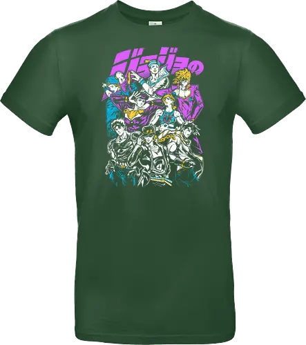 JoJos Jojo Squad Legendary - Jonathan Joestar, colorful anime art, legendary anime, otaku classic, anime group gift - Standard T-Shirt