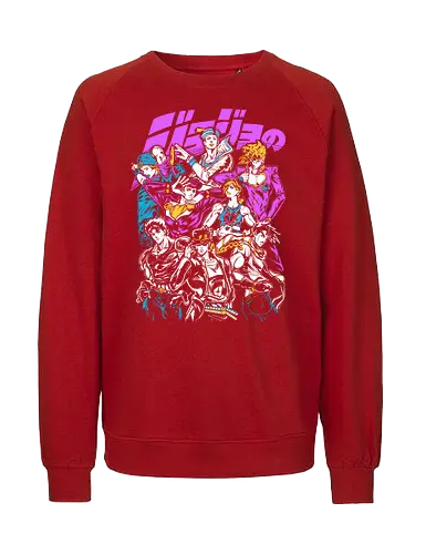 JoJos Jojo Squad Legendary - Jonathan Joestar, colorful anime art, legendary anime, otaku classic, anime group gift - Fairtrade Sweatshirt