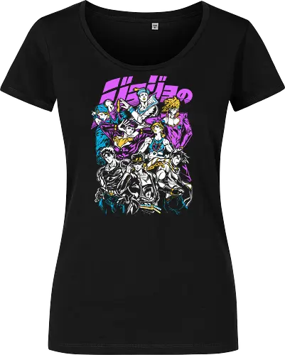 JoJos Jojo Squad Legendary - Jonathan Joestar, colorful anime art, legendary anime, otaku classic, anime group gift - Damen T-Shirt