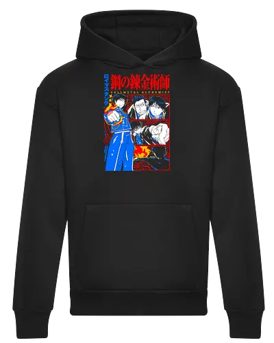 Roy Mustang Alchemist Flame - Roy Mustang, Alchemist, Flame Alchemist, FMA, anime birthday gift, military anime, alchemy art, weeb shirt - Heavyweight Hoodie