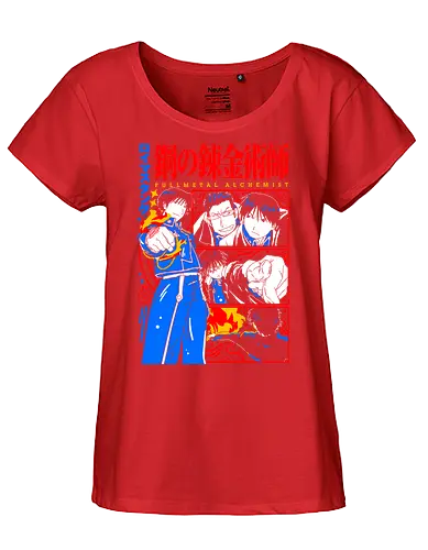 Roy Mustang Alchemist Flame - Roy Mustang, Alchemist, Flame Alchemist, FMA, anime birthday gift, military anime, alchemy art, weeb shirt - Fairtrade Girl Shirt