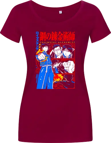 Roy Mustang Alchemist Flame - Roy Mustang, Alchemist, Flame Alchemist, FMA, anime birthday gift, military anime, alchemy art, weeb shirt - Damen T-Shirt