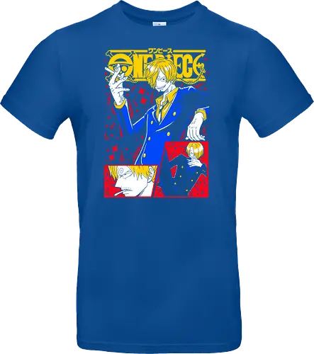 Sanji Pirate Black Leg Fire Cook - Sanji, Pirate, Black Leg, Vinsmoke Sanji, anime fan gift, shonen anime, cool anime art, otaku tee - Standard T-Shirt