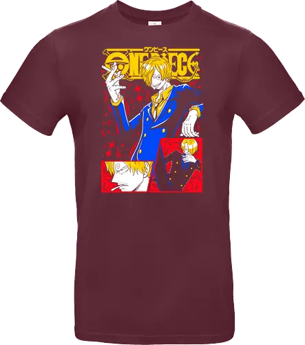 Sanji Pirate Black Leg Fire Cook - Sanji, Pirate, Black Leg, Vinsmoke Sanji, anime fan gift, shonen anime, cool anime art, otaku tee - Standard T-Shirt