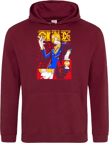 Sanji Pirate Black Leg Fire Cook - Sanji, Pirate, Black Leg, Vinsmoke Sanji, anime fan gift, shonen anime, cool anime art, otaku tee - Standard Hoodie