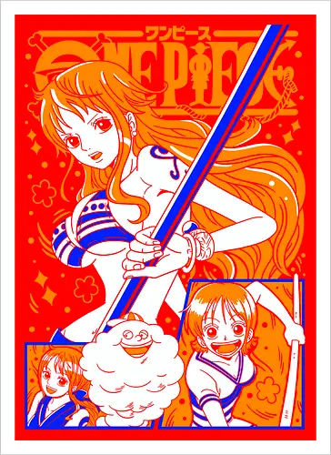 Nami Pirate Navigator Queen Vibes - shonen gift, Nami, Pirate, Straw Hat Pirates, navigator, orange hair anime, anime girl shirt, pirate anime - Kunstdruck