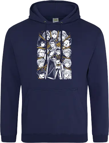 Clover Magic Knights United Legacy - Clover, anime birthday gift, otaku squad tee, Asta, Yuno, Magic Knights, shonen anime group, fantasy magic anime - Standard Hoodie