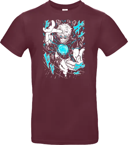 Gojo Satoru Jujutsu Infinity Unleashed - strongest sorcerer, anime fan gift, otaku tee, Gojo Satoru, Jujutsu, Six Eyes, Infinity technique, white hair anime - Standard T-Shirt