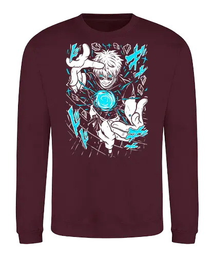 Gojo Satoru Jujutsu Infinity Unleashed - strongest sorcerer, anime fan gift, otaku tee, Gojo Satoru, Jujutsu, Six Eyes, Infinity technique, white hair anime - Sweatshirt