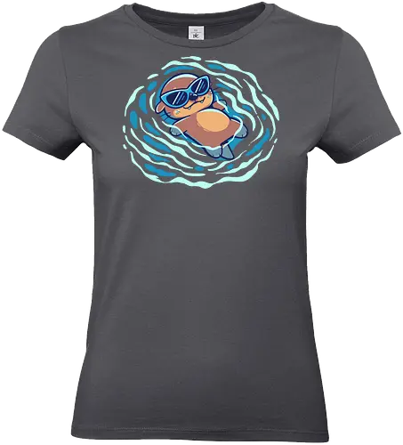 An Otterly Good Summer - Urlaub, Sommer, schwimmen, otter, cute otter, otters, summer, beach, ocean, sea otter, seaside, summer otter, funny otter, vacation, kawaii - Standard T-Shirt (Frauen)
