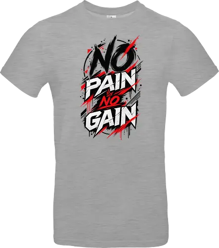 ABSTRACT POWER - NO PAIN NO GAIN - Contemporary Art, Geometric Art, Geometric Design, Brutalist Design, No Pain No Gain, Abstract Fitness, Abstract Art, Abstract Design, Modern Fitness, Modern Gym, Gym, Fitness, Kraftsport, Bodybuilding, Workout, Training, Gym Motivation, Fitness Motivation, Motivation, Strength, Power, Strong, Muscle, Fitness Lifestyle, Gym Lifestyle, Streetwear, Urban Style, Graphic Design, Typography, Typography Art, Modern Typography, Abstract Typography, Graphic T Shirt, Fitness Shirt, Gym Shirt, Workout Shirt, Bodybuilding Shirt, Sport Shirt, Gym Wear, Fitness Wear, Streetwear Shirt, Minimalist Design, Modern Art, Urban Art, Artistic Shirt, Statement Shirt, Motivation Shirt, Männer Fitness, Sportbekleidung, Fitness Geschenk, Gym Geschenk, Geschenk für Sportler, Geschenk für Bodybuilder, Hardcore Fitness, Training Motivation, Discipline, No Excuses - Standard T-Shirt