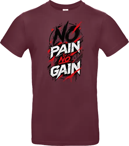 ABSTRACT POWER - NO PAIN NO GAIN - Contemporary Art, Geometric Art, Geometric Design, Brutalist Design, No Pain No Gain, Abstract Fitness, Abstract Art, Abstract Design, Modern Fitness, Modern Gym, Gym, Fitness, Kraftsport, Bodybuilding, Workout, Training, Gym Motivation, Fitness Motivation, Motivation, Strength, Power, Strong, Muscle, Fitness Lifestyle, Gym Lifestyle, Streetwear, Urban Style, Graphic Design, Typography, Typography Art, Modern Typography, Abstract Typography, Graphic T Shirt, Fitness Shirt, Gym Shirt, Workout Shirt, Bodybuilding Shirt, Sport Shirt, Gym Wear, Fitness Wear, Streetwear Shirt, Minimalist Design, Modern Art, Urban Art, Artistic Shirt, Statement Shirt, Motivation Shirt, Männer Fitness, Sportbekleidung, Fitness Geschenk, Gym Geschenk, Geschenk für Sportler, Geschenk für Bodybuilder, Hardcore Fitness, Training Motivation, Discipline, No Excuses - Standard T-Shirt