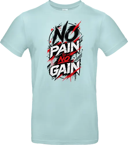 ABSTRACT POWER - NO PAIN NO GAIN - Contemporary Art, Geometric Art, Geometric Design, Brutalist Design, No Pain No Gain, Abstract Fitness, Abstract Art, Abstract Design, Modern Fitness, Modern Gym, Gym, Fitness, Kraftsport, Bodybuilding, Workout, Training, Gym Motivation, Fitness Motivation, Motivation, Strength, Power, Strong, Muscle, Fitness Lifestyle, Gym Lifestyle, Streetwear, Urban Style, Graphic Design, Typography, Typography Art, Modern Typography, Abstract Typography, Graphic T Shirt, Fitness Shirt, Gym Shirt, Workout Shirt, Bodybuilding Shirt, Sport Shirt, Gym Wear, Fitness Wear, Streetwear Shirt, Minimalist Design, Modern Art, Urban Art, Artistic Shirt, Statement Shirt, Motivation Shirt, Männer Fitness, Sportbekleidung, Fitness Geschenk, Gym Geschenk, Geschenk für Sportler, Geschenk für Bodybuilder, Hardcore Fitness, Training Motivation, Discipline, No Excuses - Standard T-Shirt