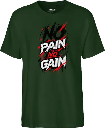 ABSTRACT POWER - NO PAIN NO GAIN - Contemporary Art, Geometric Art, Geometric Design, Brutalist Design, No Pain No Gain, Abstract Fitness, Abstract Art, Abstract Design, Modern Fitness, Modern Gym, Gym, Fitness, Kraftsport, Bodybuilding, Workout, Training, Gym Motivation, Fitness Motivation, Motivation, Strength, Power, Strong, Muscle, Fitness Lifestyle, Gym Lifestyle, Streetwear, Urban Style, Graphic Design, Typography, Typography Art, Modern Typography, Abstract Typography, Graphic T Shirt, Fitness Shirt, Gym Shirt, Workout Shirt, Bodybuilding Shirt, Sport Shirt, Gym Wear, Fitness Wear, Streetwear Shirt, Minimalist Design, Modern Art, Urban Art, Artistic Shirt, Statement Shirt, Motivation Shirt, Männer Fitness, Sportbekleidung, Fitness Geschenk, Gym Geschenk, Geschenk für Sportler, Geschenk für Bodybuilder, Hardcore Fitness, Training Motivation, Discipline, No Excuses - Fairtrade T-Shirt