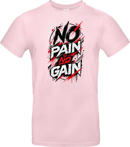 ABSTRACT POWER - NO PAIN NO GAIN - Contemporary Art, Geometric Art, Geometric Design, Brutalist Design, No Pain No Gain, Abstract Fitness, Abstract Art, Abstract Design, Modern Fitness, Modern Gym, Gym, Fitness, Kraftsport, Bodybuilding, Workout, Training, Gym Motivation, Fitness Motivation, Motivation, Strength, Power, Strong, Muscle, Fitness Lifestyle, Gym Lifestyle, Streetwear, Urban Style, Graphic Design, Typography, Typography Art, Modern Typography, Abstract Typography, Graphic T Shirt, Fitness Shirt, Gym Shirt, Workout Shirt, Bodybuilding Shirt, Sport Shirt, Gym Wear, Fitness Wear, Streetwear Shirt, Minimalist Design, Modern Art, Urban Art, Artistic Shirt, Statement Shirt, Motivation Shirt, Männer Fitness, Sportbekleidung, Fitness Geschenk, Gym Geschenk, Geschenk für Sportler, Geschenk für Bodybuilder, Hardcore Fitness, Training Motivation, Discipline, No Excuses - Standard T-Shirt