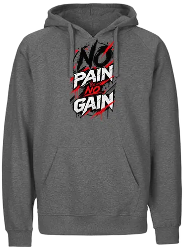 ABSTRACT POWER - NO PAIN NO GAIN - Contemporary Art, Geometric Art, Geometric Design, Brutalist Design, No Pain No Gain, Abstract Fitness, Abstract Art, Abstract Design, Modern Fitness, Modern Gym, Gym, Fitness, Kraftsport, Bodybuilding, Workout, Training, Gym Motivation, Fitness Motivation, Motivation, Strength, Power, Strong, Muscle, Fitness Lifestyle, Gym Lifestyle, Streetwear, Urban Style, Graphic Design, Typography, Typography Art, Modern Typography, Abstract Typography, Graphic T Shirt, Fitness Shirt, Gym Shirt, Workout Shirt, Bodybuilding Shirt, Sport Shirt, Gym Wear, Fitness Wear, Streetwear Shirt, Minimalist Design, Modern Art, Urban Art, Artistic Shirt, Statement Shirt, Motivation Shirt, Männer Fitness, Sportbekleidung, Fitness Geschenk, Gym Geschenk, Geschenk für Sportler, Geschenk für Bodybuilder, Hardcore Fitness, Training Motivation, Discipline, No Excuses - Fairtrade Hoodie