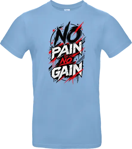 ABSTRACT POWER - NO PAIN NO GAIN - Contemporary Art, Geometric Art, Geometric Design, Brutalist Design, No Pain No Gain, Abstract Fitness, Abstract Art, Abstract Design, Modern Fitness, Modern Gym, Gym, Fitness, Kraftsport, Bodybuilding, Workout, Training, Gym Motivation, Fitness Motivation, Motivation, Strength, Power, Strong, Muscle, Fitness Lifestyle, Gym Lifestyle, Streetwear, Urban Style, Graphic Design, Typography, Typography Art, Modern Typography, Abstract Typography, Graphic T Shirt, Fitness Shirt, Gym Shirt, Workout Shirt, Bodybuilding Shirt, Sport Shirt, Gym Wear, Fitness Wear, Streetwear Shirt, Minimalist Design, Modern Art, Urban Art, Artistic Shirt, Statement Shirt, Motivation Shirt, Männer Fitness, Sportbekleidung, Fitness Geschenk, Gym Geschenk, Geschenk für Sportler, Geschenk für Bodybuilder, Hardcore Fitness, Training Motivation, Discipline, No Excuses - Standard T-Shirt