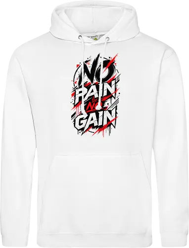 ABSTRACT POWER - NO PAIN NO GAIN - Contemporary Art, Geometric Art, Geometric Design, Brutalist Design, No Pain No Gain, Abstract Fitness, Abstract Art, Abstract Design, Modern Fitness, Modern Gym, Gym, Fitness, Kraftsport, Bodybuilding, Workout, Training, Gym Motivation, Fitness Motivation, Motivation, Strength, Power, Strong, Muscle, Fitness Lifestyle, Gym Lifestyle, Streetwear, Urban Style, Graphic Design, Typography, Typography Art, Modern Typography, Abstract Typography, Graphic T Shirt, Fitness Shirt, Gym Shirt, Workout Shirt, Bodybuilding Shirt, Sport Shirt, Gym Wear, Fitness Wear, Streetwear Shirt, Minimalist Design, Modern Art, Urban Art, Artistic Shirt, Statement Shirt, Motivation Shirt, Männer Fitness, Sportbekleidung, Fitness Geschenk, Gym Geschenk, Geschenk für Sportler, Geschenk für Bodybuilder, Hardcore Fitness, Training Motivation, Discipline, No Excuses - Standard Hoodie
