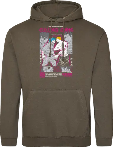 Kishimo vs Hakari Culling Game JJK - otaku, shonen anime, JJK fan gift, Hakari, Culling Game, Jujutsu, manga panel, fight scene - Standard Hoodie