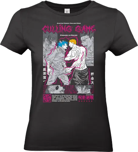 Kishimo vs Hakari Culling Game JJK - otaku, shonen anime, JJK fan gift, Hakari, Culling Game, Jujutsu, manga panel, fight scene - Standard T-Shirt (Frauen)