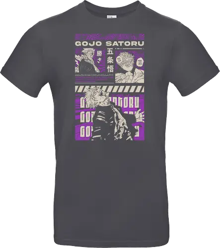 Gojo Satoru Infinite Power JJK - strongest sorcerer, DTG print, purple manga, anime fan gift, six eyes, Gojo Satoru, Jujutsu, JJK apparel - Standard T-Shirt