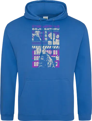 Gojo Satoru Infinite Power JJK - strongest sorcerer, DTG print, purple manga, anime fan gift, six eyes, Gojo Satoru, Jujutsu, JJK apparel - Standard Hoodie