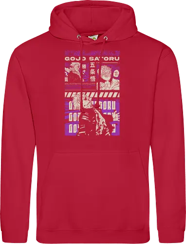 Gojo Satoru Infinite Power JJK - strongest sorcerer, DTG print, purple manga, anime fan gift, six eyes, Gojo Satoru, Jujutsu, JJK apparel - Standard Hoodie