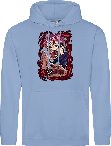 Sukuna King of Curses Savage Energy JJK - Sukuna, Ryomen Sukuna, Jujutsu, king of curses, villain energy, dark anime tee, otaku birthday, cursed spirit - Standard Hoodie