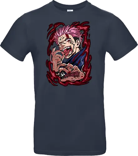 Sukuna King of Curses Savage Energy JJK - Sukuna, Ryomen Sukuna, Jujutsu, king of curses, villain energy, dark anime tee, otaku birthday, cursed spirit - Standard T-Shirt