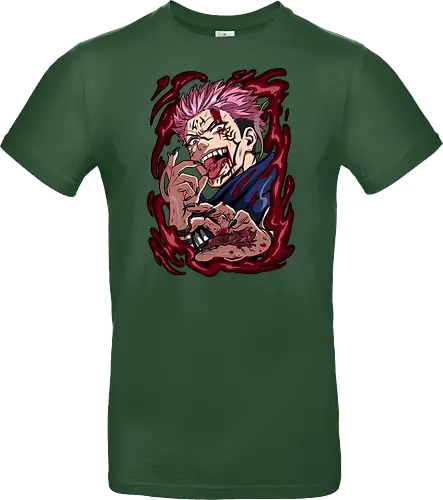 Sukuna King of Curses Savage Energy JJK - Sukuna, Ryomen Sukuna, Jujutsu, king of curses, villain energy, dark anime tee, otaku birthday, cursed spirit - Standard T-Shirt