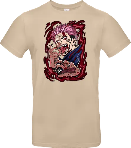 Sukuna King of Curses Savage Energy JJK - Sukuna, Ryomen Sukuna, Jujutsu, king of curses, villain energy, dark anime tee, otaku birthday, cursed spirit - Standard T-Shirt